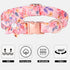 Dog Collar with Daisy Tie, 3 Patterns Soft & Comfy Flower Print Padded Pet Collars with Strong Metal Buckle for Boy and