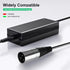 nvmw 24V 2A 3-pin Electric Scooter Battery Charger, Suitable for Go Go Elite Traveler, Pride Mobility, Jazzy Electric