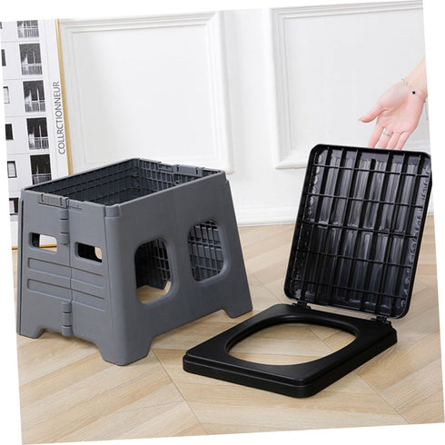Emergency Camping Toilet - Portable Folding Stool for Outdoor Use