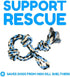 XL Dog Rope Toy for Aggressive Chewers - Nearly Indestructible, Durable Dog Toys for Large Dogs, Blue