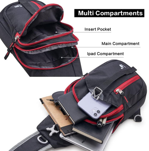 Kimlee Sling Bag - Crossbody Bags for Men, Travel Hiking Chest Daypack for Women, Lightweight Over Shoulder