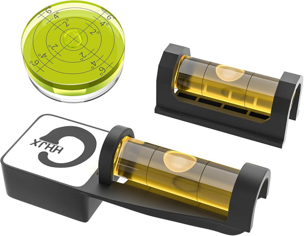 Professional Scope Leveling Kit, 3 Pieces Scope Bubble Level Tool for Mounting (Brown)