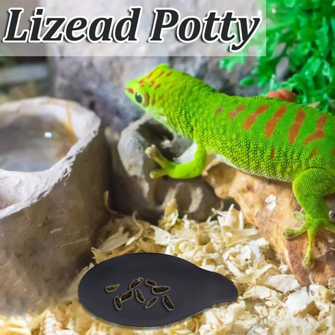 10Pcs Leopard Gecko Potty Pad Plastic Potty Latrine/Plate Reptile Lizard Gecko Latrine Trays Carpet Liner Terrarium Mat