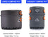 widesea Camping Cookware Outdoor Pot Pan, Heat Exchange Design Cooking Equipment for Hiking Travel