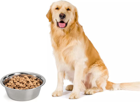 DEAYOU 4-Pack Stainless Steel Dog Bowl, Metal Food and Water Dish for Large Medium Small Dogs, Elevated Stand, Kitten,
