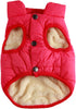 2 Layers Fleece Lined Warm Dog Jacket for Winter - Soft Windproof Small Dog Coat, Pink S