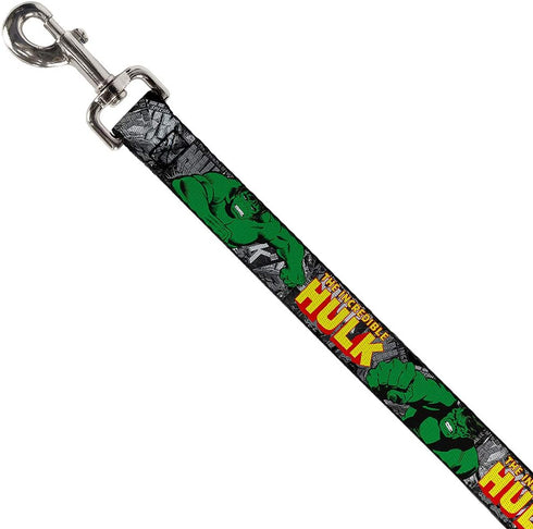 Dog Leash The Incredible Hulk Action Poses Stacked Comics 4 Feet Long 0.5 Inch Wide
