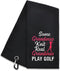 Hafhue Real Embroidered Golf Towel, Grandma Golf Accessories, Golf Gift for Women, Birthday for Grandma Golfer