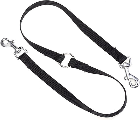 CozyCabin Dual Durable Dog Leash Strap, No-Tangle for 2 Dogs, Cats, Small Pets for Walking & Training