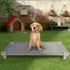 Acrimet Cooling Elevated Pet Dog Bed Cot, Washable Breathable Mesh Fabric, Stainless Steel Frame, Indoor & Outdoor Use