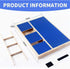 Dog Nail Scratch Pad with Treat Box, Solid Wood Nail Filing Board That Trims Nails Naturally Without Clippers for Dogs