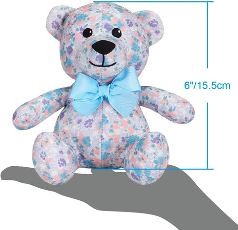 Blueberry Pet Cat & Dog Toys - 6" Bluey Stuffed Animals for Puppies, Plush Squeak Toy, Soft & Durable, Matching Collar