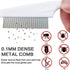 Pet Hair Comb, Multifunctional Flea Comb for Dog and Cat, 2 in 1 Grooming Tool for Face and Paws
