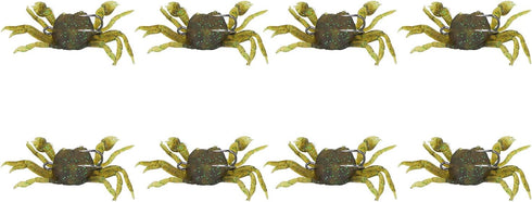 Boxwizard 8Pcs 13cm /33.5g Artificial Crab Baits, Simulation Crab Soft Lure Fishing Bait with Hooks for Freshwater