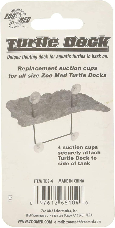 Zoo Med Turtle Dock Suction Cups - 4 Pack, Pack of 2