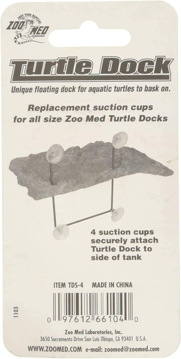 Zoo Med Turtle Dock Suction Cups - 4 Pack, Pack of 2