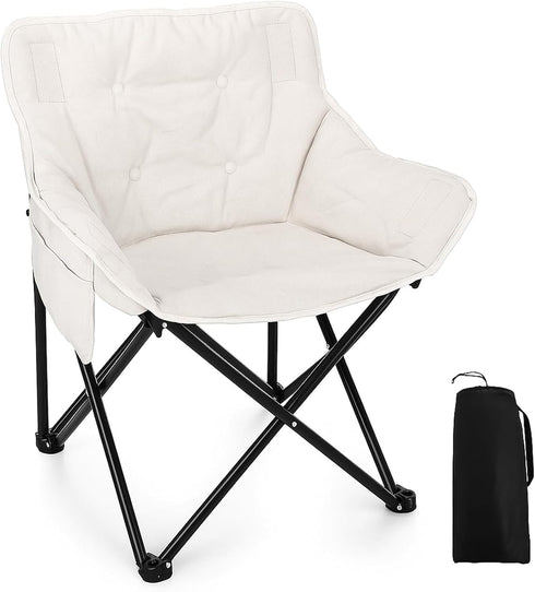 Redbaker 1 Pack Padded Camping Chair Oversized Portable Fishing Lawn Chair Light