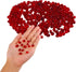 VTurboWay 150 Pack Red Glass Crystal Stone, Aquarium Stone Ornament, Fish Tank Gravel Decoration