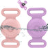 Waterproof Airtag Dog Collar Holder, Silicone Case for Apple AirTag, Anti-Lost Holder for Pet GPS Tracker (2 Pack, Pink