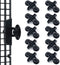 10 Pieces Black Aquarium Divider Suction Cup Clips, Plastic Mesh Board Isolation Holders for Fish Tank