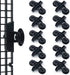 10 Pieces Black Aquarium Divider Suction Cup Clips, Plastic Mesh Board Isolation Holders for Fish Tank