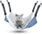 Reversible Pet Hammock for Cage - Soft Hanging Bed for Ferret, Kitten, Puppy, Cats, Small Dogs, Rabbits with Adjustable
