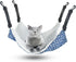 Reversible Pet Hammock for Cage - Soft Hanging Bed for Ferret, Kitten, Puppy, Cats, Small Dogs, Rabbits with Adjustable
