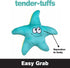 SmartPetLove Tender-Tuffs Easy Grab Small Squeaky Soft Plush Starfish Dog Toy for Puppies and Adult Dogs