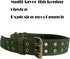 Cattle Collar, Thick Canvas Adjustable Nylon Cow Neck Strap with Cow Bell for Farm Animals (38.5inch)