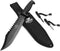 Mossy Oak 15-inch Survival Hunting Knife with Sheath, Fixed Blade Tactical Bowie Knife with Sharpener