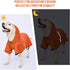 Dog Raincoat with Adjustable Belly Strap, Waterproof Slicker Hoodie with Reflective Strip for Medium Large Dogs -