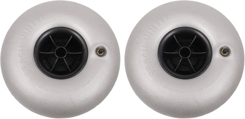 EcoTypee 10in Beach Balloon Wheel,2 Pack Beach Cart Tires Replacement Big Sand Wheels,for