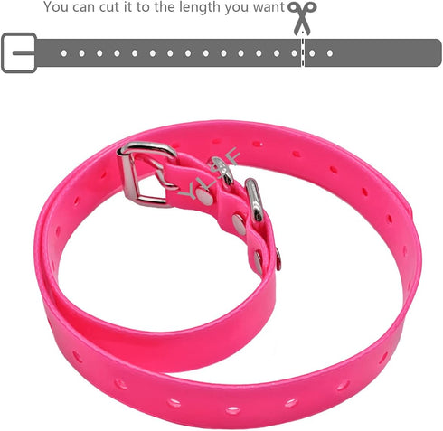 Adjustable Dog Collar Strap for Most Electronic Training Shock Collar Receivers, Durable Waterproof 3/4 Inch