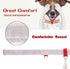 PetsHome Adjustable Cat and Dog Collar, Bling Rhinestones, Premium PU Leather with Pendant, Medium Red