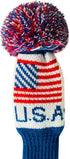 Scott Edward Knit Wood Golf Club Head Covers 4 Pieces Fit Over Driver Fairway Wood Hybrid