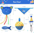 BINGPET Cat Birthday Catnip Toys, Cat Birthday Hat, Bandana and Cake Interactive Plush Kitten Chew Toys