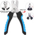 Freewindo Dog Grooming Scissors Kit - Safety Round Tip, Heavy Duty Stainless Steel Scissors and Nail Clippers for Full