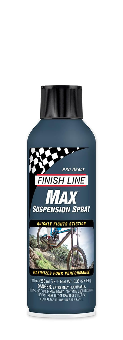 Finish Line Max Suspension Spray for Bicycles Lubricant for Forks, Shocks, and