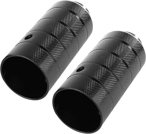 Oumefar 2PCS Steel Bicycle Foot Stand Pegs, Black BMX Axle Peg Replacement Accessory, 11 x 4cm / 4.33 x 1.57inch