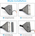 Algae Scraper for Glass Aquariums, 10 Stainless Steel Blades, Fish Tank Cleaner, Aquarium Algae Scrapers.