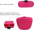 AUDWUD Silicone Dog Treat Pouch, Portable Clip on Training Container with Magnetic Buckle and Waist Clip, No BPA