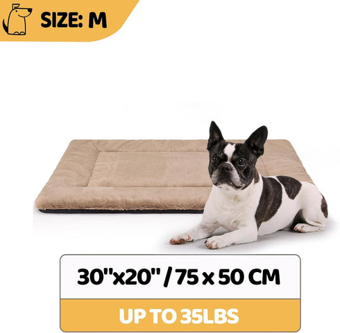 Dog Bed Mat - Washable Dog Crate Pad - Ultra Soft & Anti-Slip Medium Dog Bed Fit Dog Crates & Kennels, Suitable for