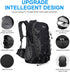 INOXTO Lightweight Hiking Backpack, 35L/40L Daypack with Waterproof Rain Cover for Travel Camping