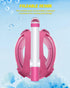 W WSTOO Kids Full Face Snorkel Mask with Dry Top Safe Breathing System, 180 Degree Panoramic View Snorkeling Gear