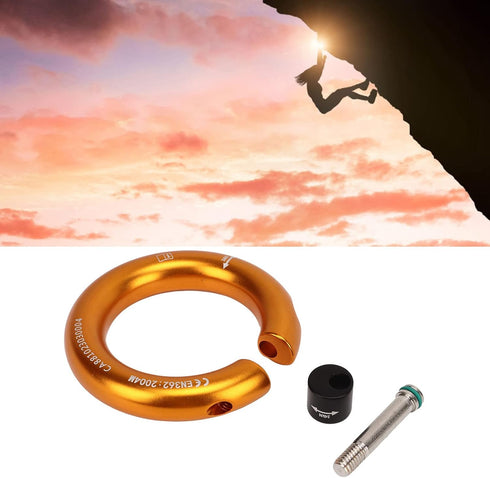 Rappel Ring, Rock Climbing O Ring, Safe to Use, Abrasion Resistance for Mountaineering