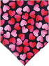 2 Pack Valentine Dog Bandana, Reversible Triangle Bibs Scarf Accessories for Small Pets, Cats