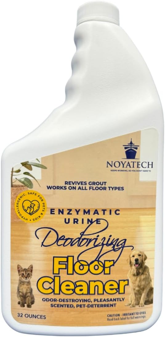 Deodorizing Enzymatic Floor Cleaner - Deter & Deodorize, Safe for Pets & Kids, Non-Toxic, Eco-Friendly (1 Gallon)