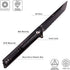 Tactical Pocket Knife GD22K, D2 Steel Tanto Folding Knife with Durable G10 Handle, EDC Knife for Men Women