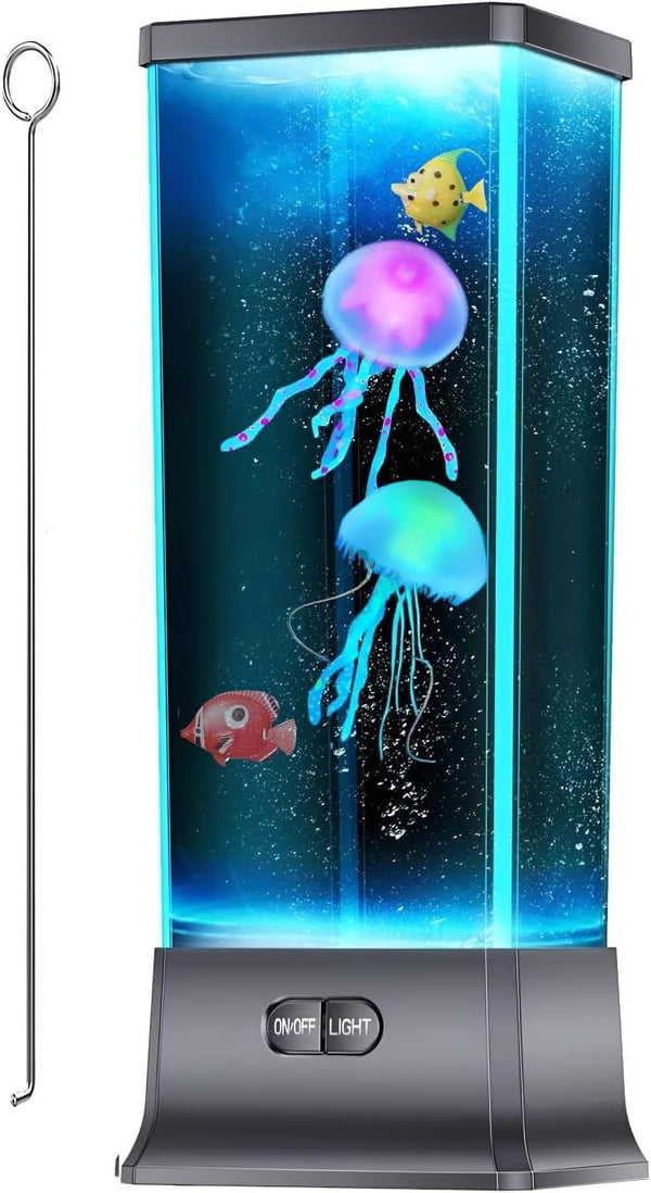 COLORLIFE Cool Jellyfish lamp Sensory Synthetic Realistic Jelly Fish Tank Aquarium Mood