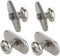 VTurboWay 4 Pcs 316 SS Kayak Rail/Track Screws - Track Nuts with 4 pcs M6 Short Screws, Mounting Replacement Kit